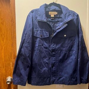 Michael Kors navy blue cargo jacket size large casual trendy
